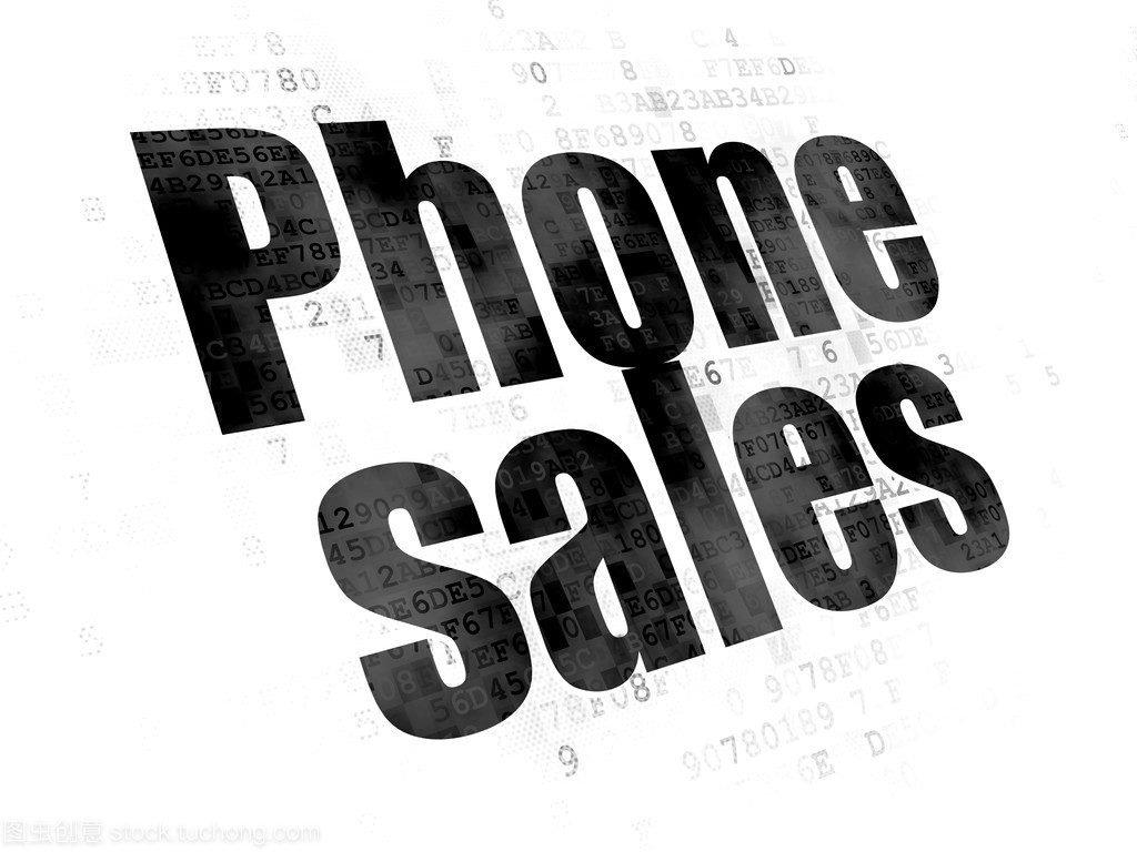 营销理念: 电话销售数字背景